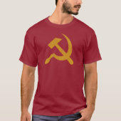 Hammer and Sickle - Communism Symbol Red Tシャツ (正面)