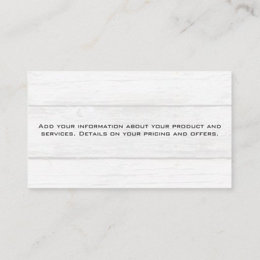 Hammer Homeロゴ |木製パネル 名刺 (裏面)