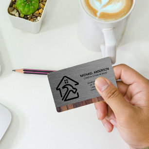 Hammer Homeロゴ  金属木材 名刺