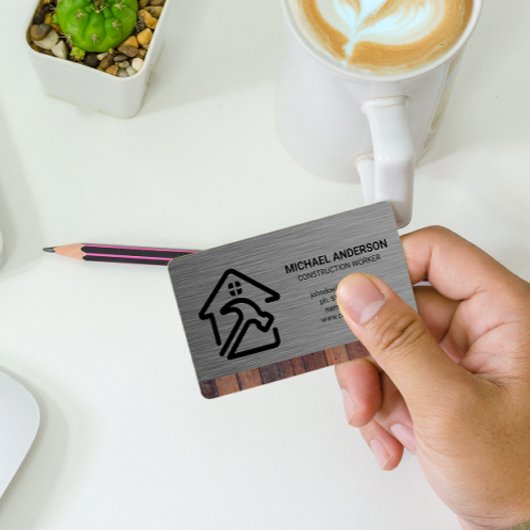 Hammer Homeロゴ |金属木材 名刺