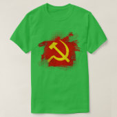 Hammer Sickle Soviet Union Communism Tシャツ (デザイン正面)
