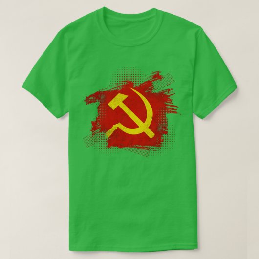 Hammer Sickle Soviet Union Communism Tシャツ (デザイン正面)