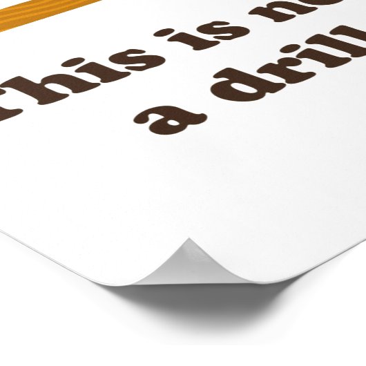 Hammer This Is Not A Drill  ポスター (角)