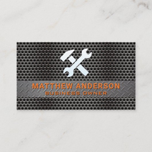 Hammer Wrench | Hand Tool Logo 名刺 (正面)