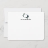 Hammerheadパーソナライズされた Sharkノートカード ノートカード (正面)