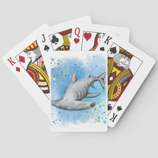 Hammerhead Sharkのカードに海遊を入れる トランプ (裏面)