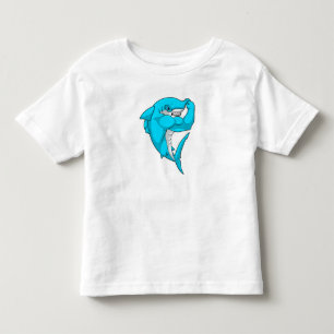 Hammerhead shark as Bodybuilder atボディビル トドラーTシャツ