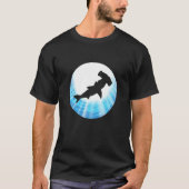 Hammerhead Shark Blue Animal Person Tシャツ (正面)