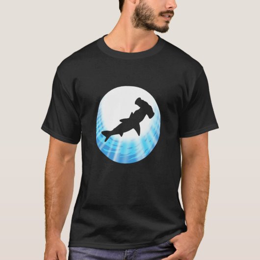 Hammerhead Shark Blue Animal Person Tシャツ (正面)