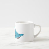 Hammerhead shark cartoon illustration エスプレッソカップ (右)