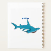 Hammerhead shark cartoon illustration プランナー手帳 (裏面)