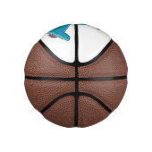 Hammerhead shark cartoon illustration ミニバスケットボール (右)