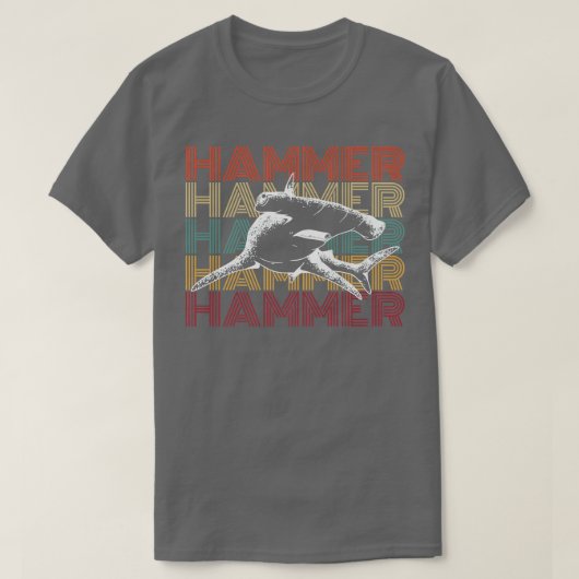 Hammerhead Shark Diving Design For A Hammerhead Sh Tシャツ (デザイン正面)