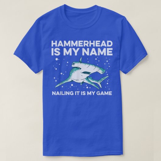 Hammerhead Shark Diving Design For A Hammerhead Sh Tシャツ (デザイン正面)
