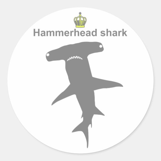 Hammerhead shark g5 ラウンドシール (正面)
