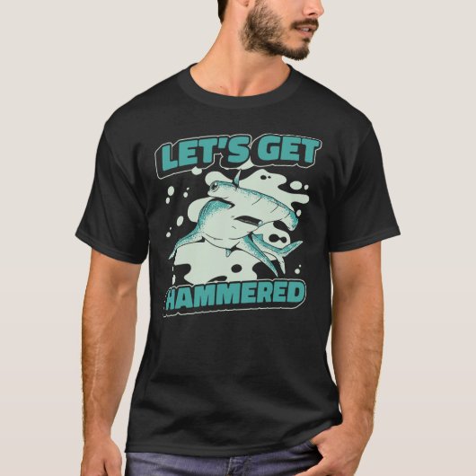 Hammerhead Shark Hammer Fish Tシャツ (正面)