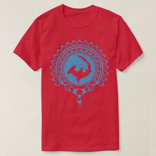 Hammerhead Shark Tribal Tシャツ (デザイン正面)