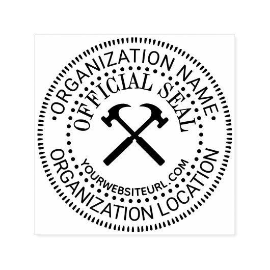 Hammers一般カスタム公式シールNmロケーションURL セルフインキングスタンプ (デザイン)