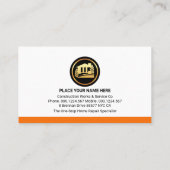 Hammers On Brick Wall Building 名刺 (裏面)