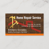 Hammers On Brick Wall Building 名刺 (正面)