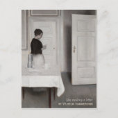 Hammershoi Ida読の手紙CC0698はがき ポストカード (正面)