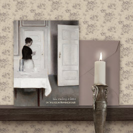 Hammershoi Ida読の手紙CC0698はがき ポストカード