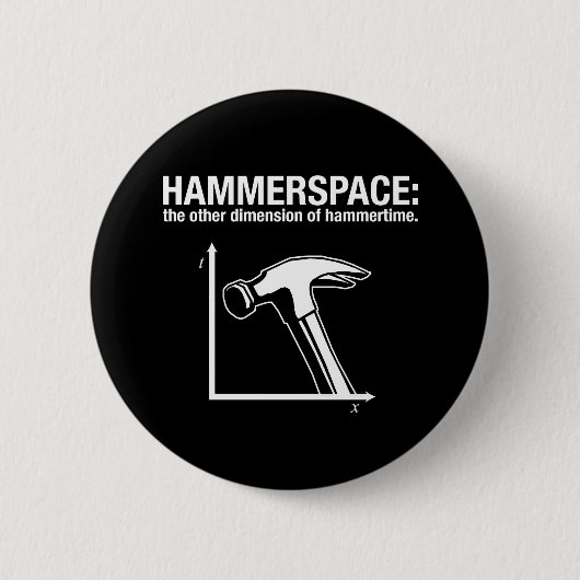 hammerspace: hammertime.の他の次元 缶バッジ (正面)