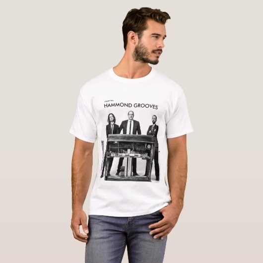 Hammond Grooves organ trio camiseta oficial Tシャツ (正面フル)