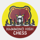 HAMMOND HIGH CHESS ステッカー (正面)