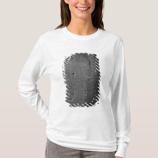 Hammurabiのコード、コラムの銘刻文字の詳細 Tシャツ (正面)