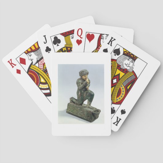 、Hammurabi sacreの前に祈っているバビロンの王 トランプ (裏面)