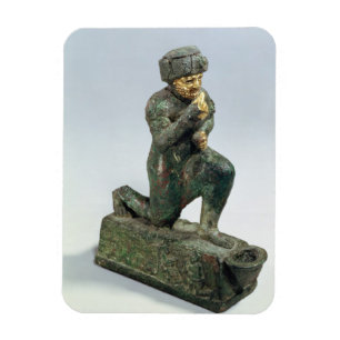、Hammurabi sacreの前に祈っているバビロンの王 マグネット