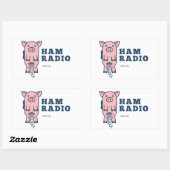 Hammy, Ham Radio Sticker 長方形シール (シート)