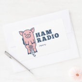 Hammy, Ham Radio Sticker 長方形シール (封筒)