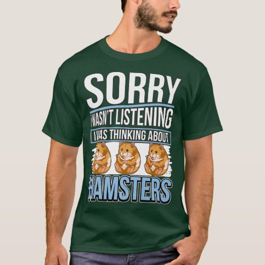 Hammy I's About Hamsters 考え Premium Tシャツ (正面)