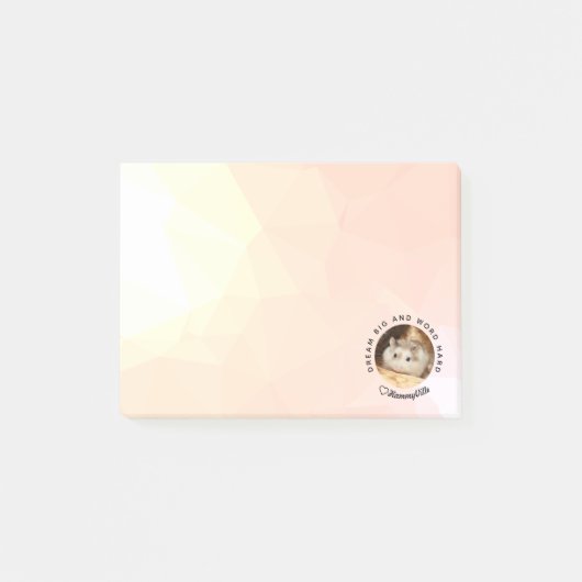 HammyVille – かわいいハムスターとやる気を起こさせる引用文 ポストイット (正面)