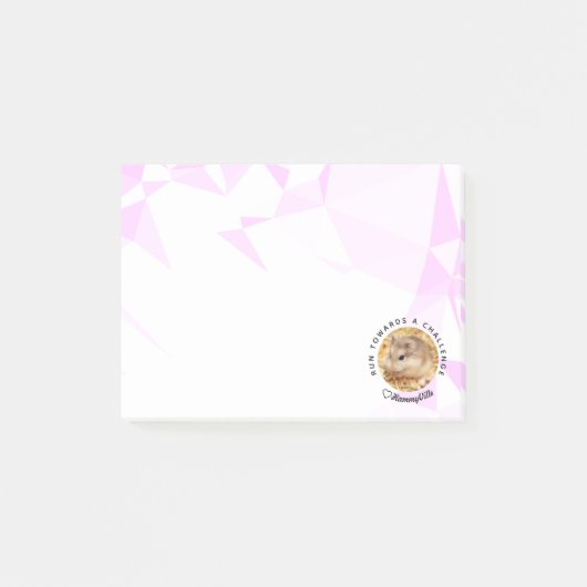 HammyVille – かわいいハムスターとやる気を起こさせる引用文 ポストイット (正面)