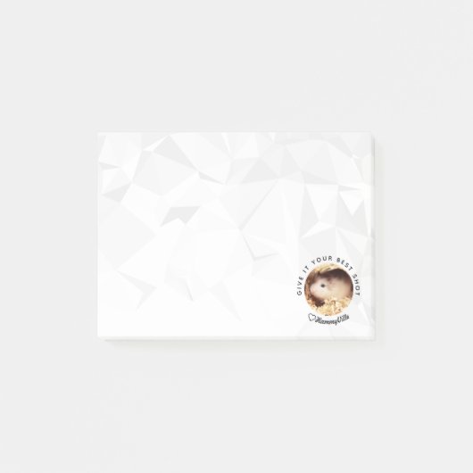 HammyVille – かわいいハムスターとやる気を起こさせる引用文 ポストイット (正面)