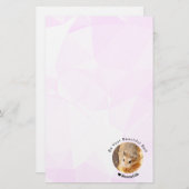 Hammyville – かわいいハムスターとやる気を起こさせる引用文 便箋 (正面/裏面)