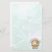 Hammyville – かわいいハムスターとやる気を起こさせる引用文 便箋 (正面/裏面)