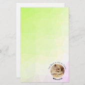 Hammyville – かわいいハムスターとやる気を起こさせる引用文 便箋 (正面/裏面)