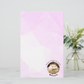 Hammyville – かわいいハムスターとやる気を起こさせる引用文 便箋 (スタンド正面)