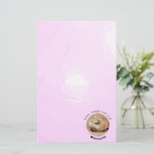 Hammyville – かわいいハムスターとやる気を起こさせる引用文 便箋 (スタンド正面)