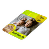 HammyVille – かわいいハムスターの友情がパーソナライズ マグネット (左側)