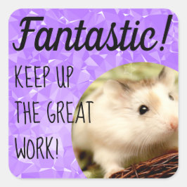 HammyVille – かわいいハムスターの幻想的な素晴らし作品 スクエアシール