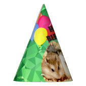 Hammyville – かわいいハムスターの緑の宝石 パーティーハット (左)