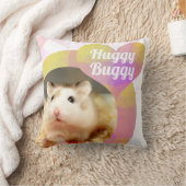 HammyVille – かわいいハムスターハートハギー乳母車 クッション (ブランケット)