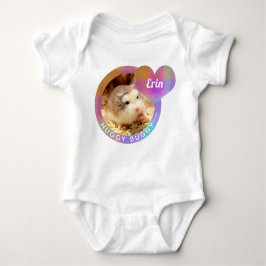 HammyVille – かわいいハムスターハートハギー乳母車 ベビーボディスーツ