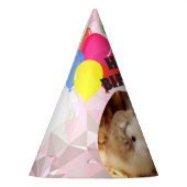 Hammyville – かわいいハムスターピンクの宝石 パーティーハット (左)