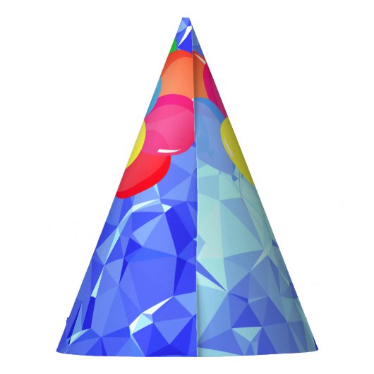 Hammyville – かわいいハムスターブルーの宝石 パーティーハット (裏面)